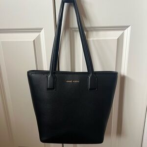 Anne Klein Black Structured Tote Bag